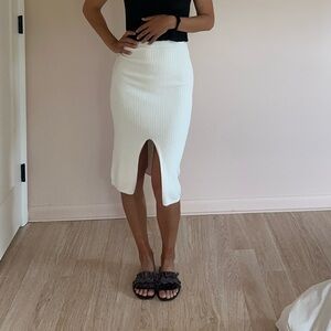 Free People Ribbed Pencil Skirt